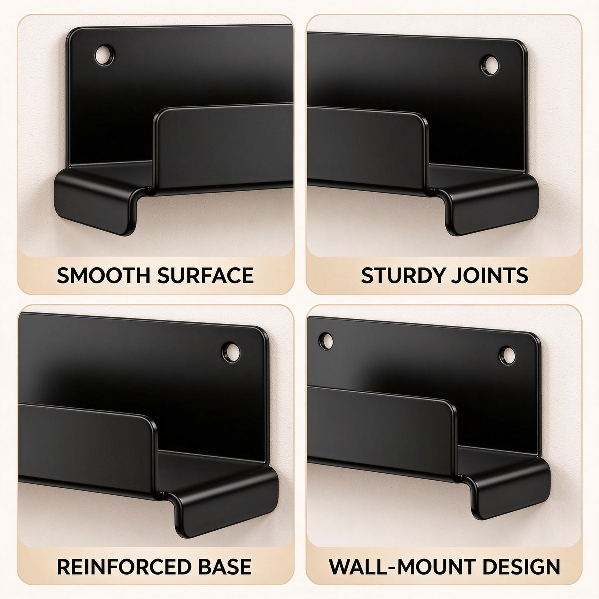 Wall-Mount Ladder Hook, Steel, 5.3 in Deep, 1 or 2 Pack