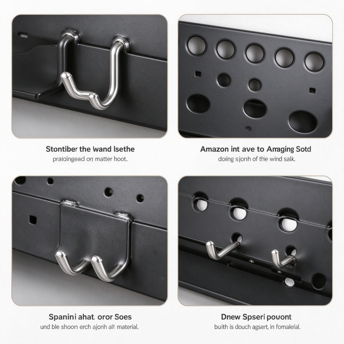Wall-Mount Power Tool Organizer, 15.7 x 5.7 in Metal Plate