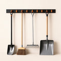 Wall-Mount Tool Rail for Brooms and Mops, 17 or 34 in